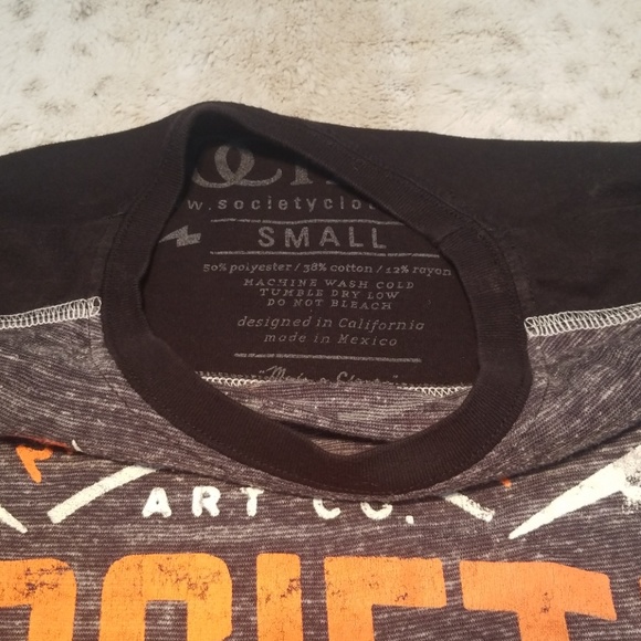 Society Live Free Lighter Weight Long Sleeve Tee S - Picture 5 of 6